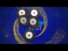 66.891.006 Circular Black Hard Brush Wheels Printing Machine Parts 6x60mm 8x60mm