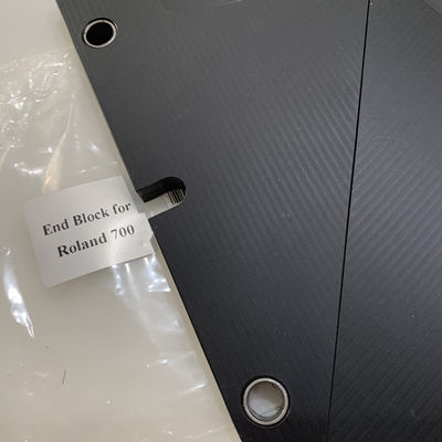 Dark Gray Color End Plate For Roland 700 Ink Duct End Blocks Offset Printing Machinery Parts
