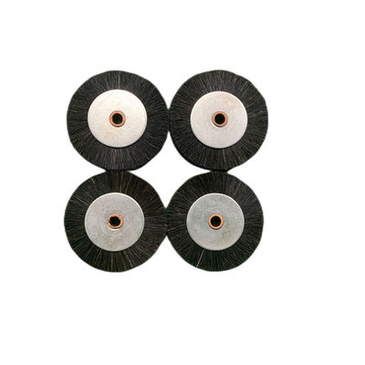 White Color Hard Brush Wheel 60x11x6mm for Roland Printing Machine with Pig Hair/White Steel