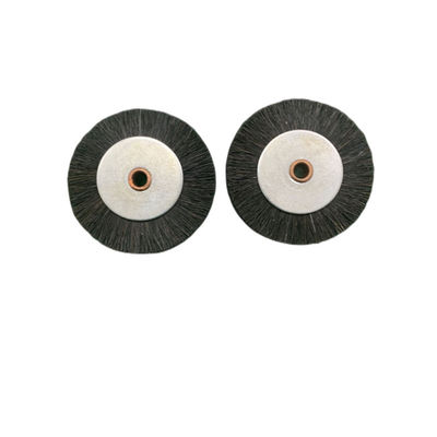 White Color Hard Brush Wheel 60x11x6mm for Roland Printing Machine with Pig Hair/White Steel