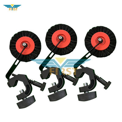 Heidelberg Black Wheel Brush Support with Pig Hair and Iron Material for Printing Machine Parts OEM Available