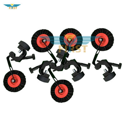 Heidelberg Black Wheel Brush Support with Pig Hair and Iron Material for Printing Machine Parts OEM Available