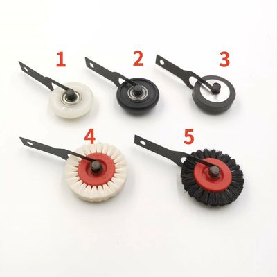 Chinese Hard Brush Wheel Printer Machine Feeder Brush With Support
