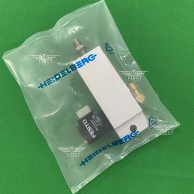 Aluminum Body Solenoid Valve Cylinder Silver Color for SM74/PM74 Printing Machines