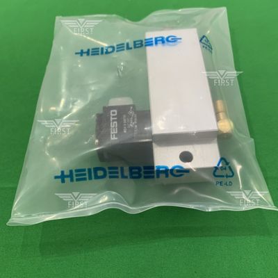 Aluminum Body Solenoid Valve Cylinder Silver Color for SM74/PM74 Printing Machines