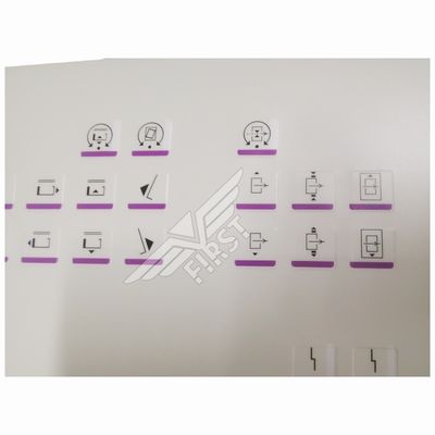White Color Membrane Panel Symbol Letter Label For Heidelberg SM102 Printing Machine Sticker in 63*21.2 or 37*15.5CM Size
