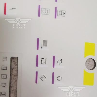 White Color Membrane Panel Symbol Letter Label For Heidelberg SM102 Printing Machine Sticker in 63*21.2 or 37*15.5CM Size