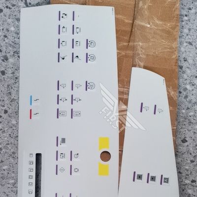 White Color Membrane Panel Symbol Letter Label For Heidelberg SM102 Printing Machine Sticker in 63*21.2 or 37*15.5CM Size